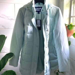 Women’s Water Down Hyperdry  Coat in Aqua Ice